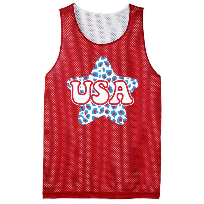 USA Star 4th Of July Festive Holiday Mesh Reversible Basketball Jersey Tank