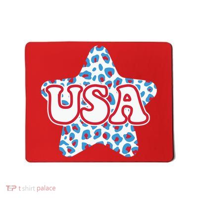USA Star 4th Of July Festive Holiday Mousepad