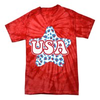 USA Star 4th Of July Festive Holiday Tie-Dye T-Shirt