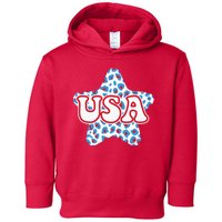 USA Star 4th Of July Festive Holiday Toddler Hoodie