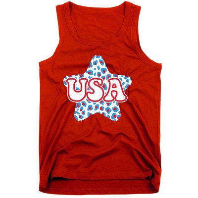 USA Star 4th Of July Festive Holiday Tank Top