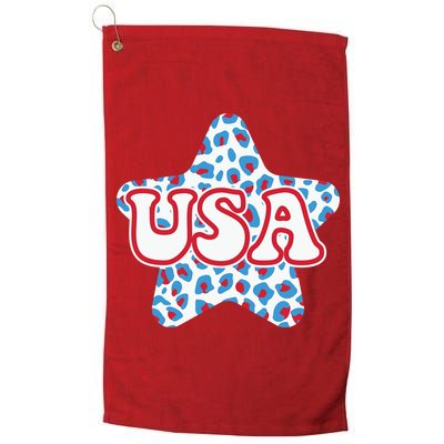USA Star 4th Of July Festive Holiday Golf Towel
