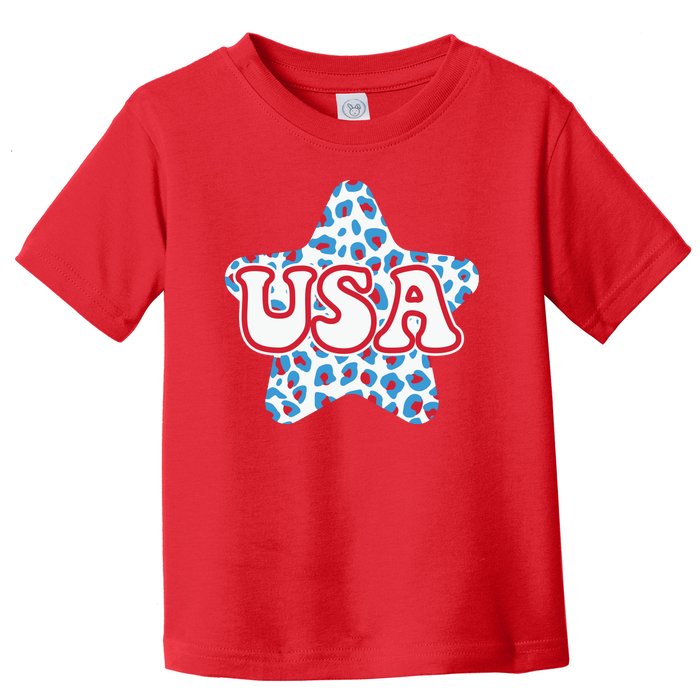 USA Star 4th Of July Festive Holiday Toddler T-Shirt