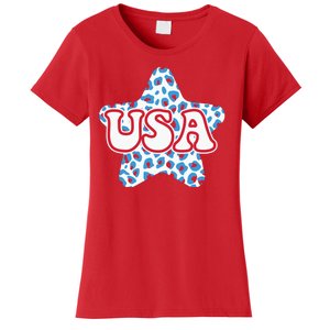 USA Star 4th Of July Festive Holiday Women's T-Shirt