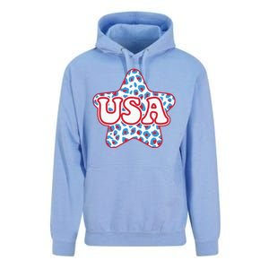 USA Star 4th Of July Festive Holiday Unisex Surf Hoodie