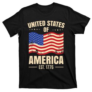 United States 4th July Independence Day American Flag 1776 T-Shirt