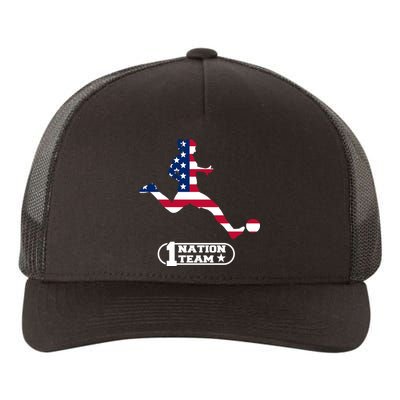 USA 1 Nation Soccer Team Yupoong Adult 5-Panel Trucker Hat