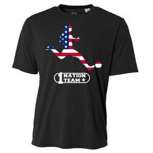 USA 1 Nation Soccer Team Cooling Performance Crew T-Shirt