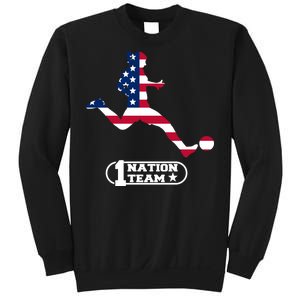 USA 1 Nation Soccer Team Sweatshirt