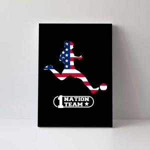 USA 1 Nation Soccer Team Canvas