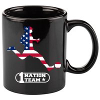 USA 1 Nation Soccer Team 11oz C Handle Ceramic Mug