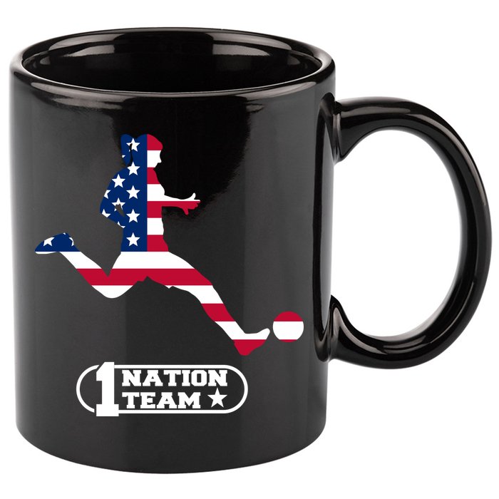 USA 1 Nation Soccer Team 11oz C Handle Ceramic Mug