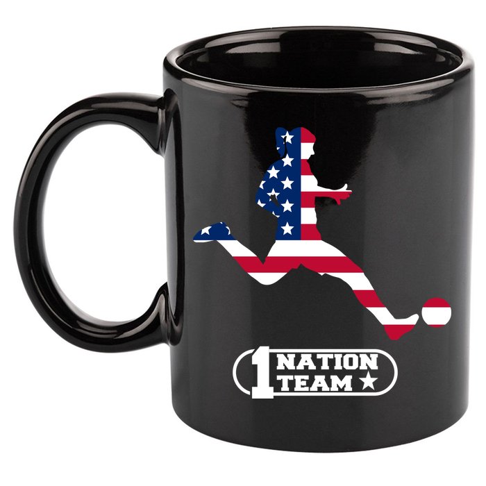 USA 1 Nation Soccer Team 11oz C Handle Ceramic Mug
