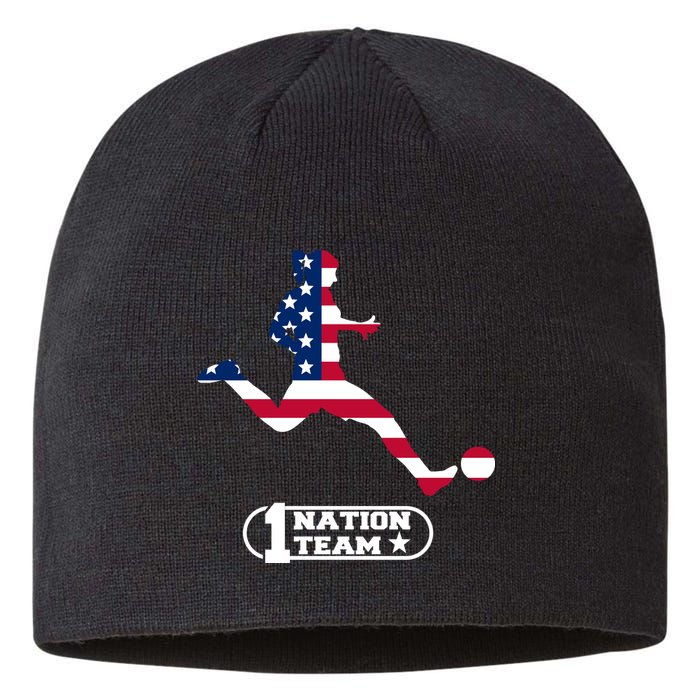 USA 1 Nation Soccer Team Sustainable Beanie