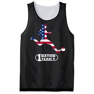 USA 1 Nation Soccer Team Mesh Reversible Basketball Jersey Tank