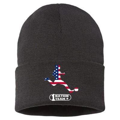 USA 1 Nation Soccer Team Sustainable Knit Beanie