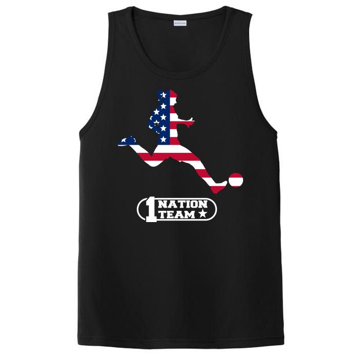 USA 1 Nation Soccer Team PosiCharge Competitor Tank