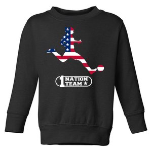 USA 1 Nation Soccer Team Toddler Sweatshirt