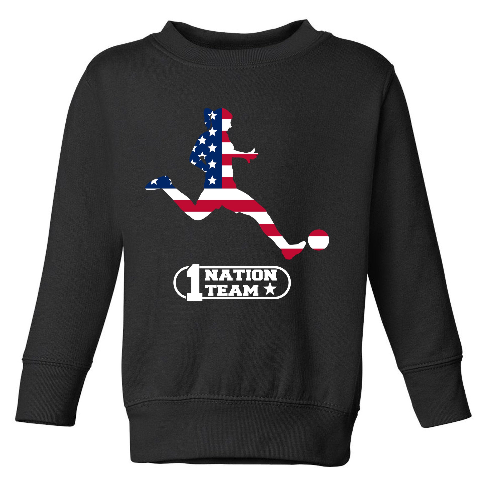 USA 1 Nation Soccer Team Toddler Sweatshirt