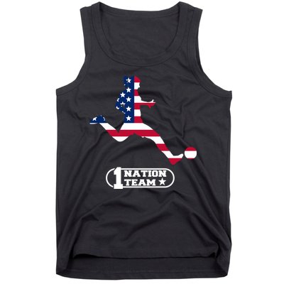 USA 1 Nation Soccer Team Tank Top