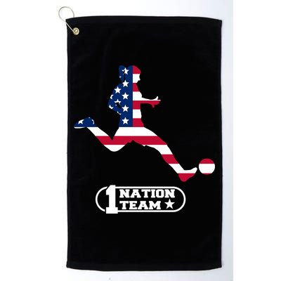 USA 1 Nation Soccer Team Golf Towel