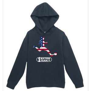 USA 1 Nation Soccer Team Urban Pullover Hoodie