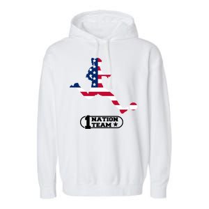 USA 1 Nation Soccer Team Garment-Dyed Fleece Hoodie