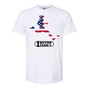 USA 1 Nation Soccer Team Softstyle CVC T-Shirt