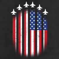 USA Air Force Jets American Flag Cool Comfort Performance Bucket Hat