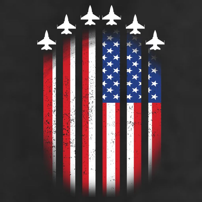 USA Air Force Jets American Flag Cool Comfort Performance Bucket Hat