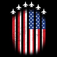 USA Air Force Jets American Flag Backpack
