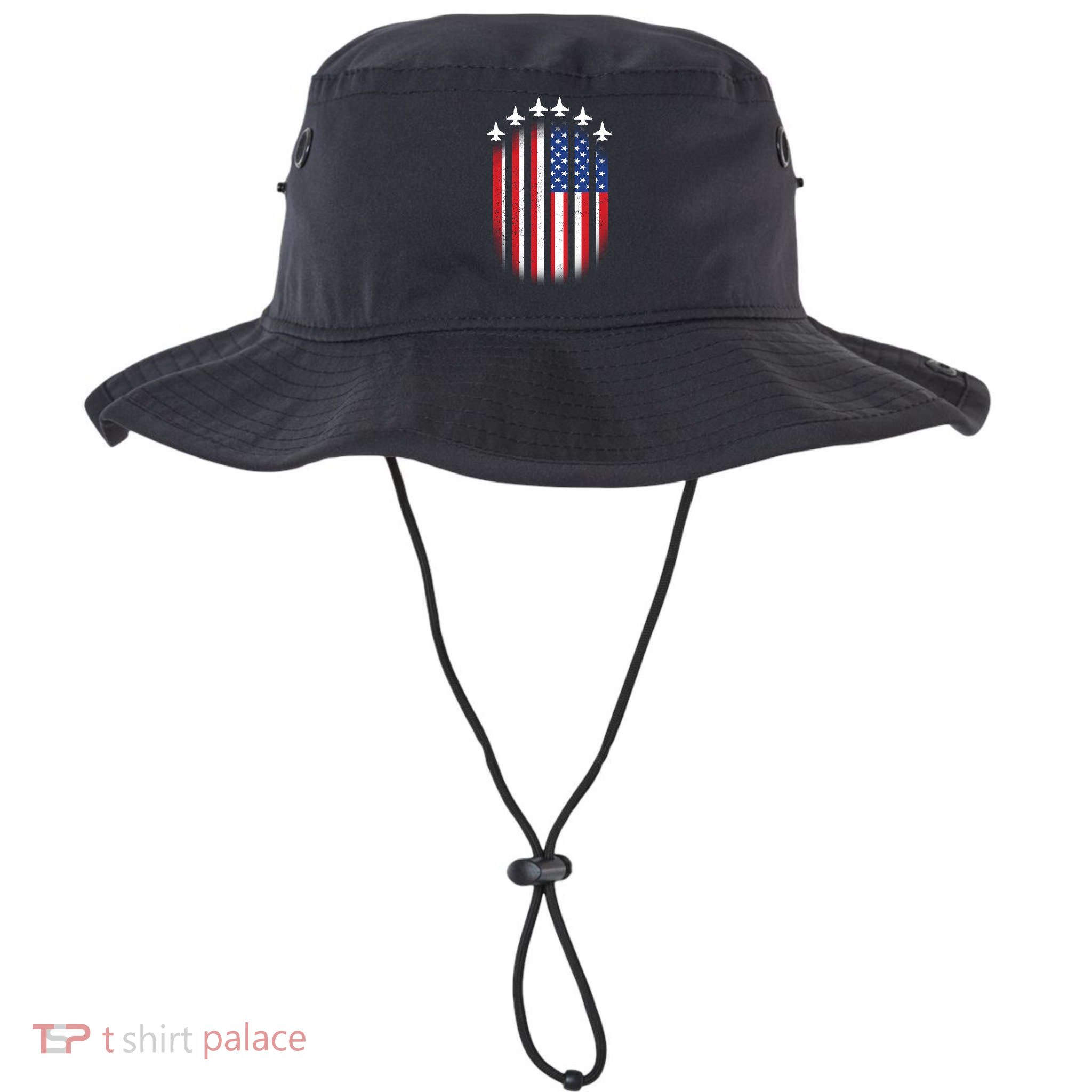 USA Air Force Jets American Flag Bucket Hat