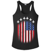 USA Air Force Jets American Flag Ladies PosiCharge Competitor Racerback Tank