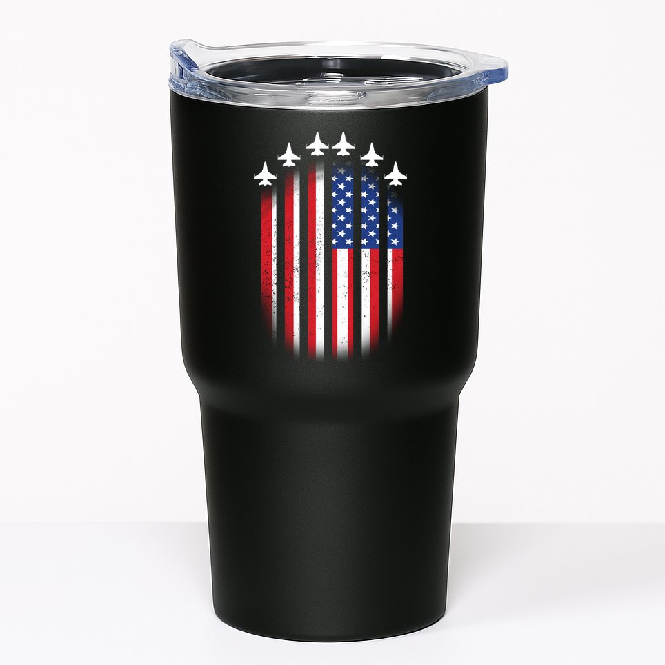 USA Air Force Jets American Flag Tumbler