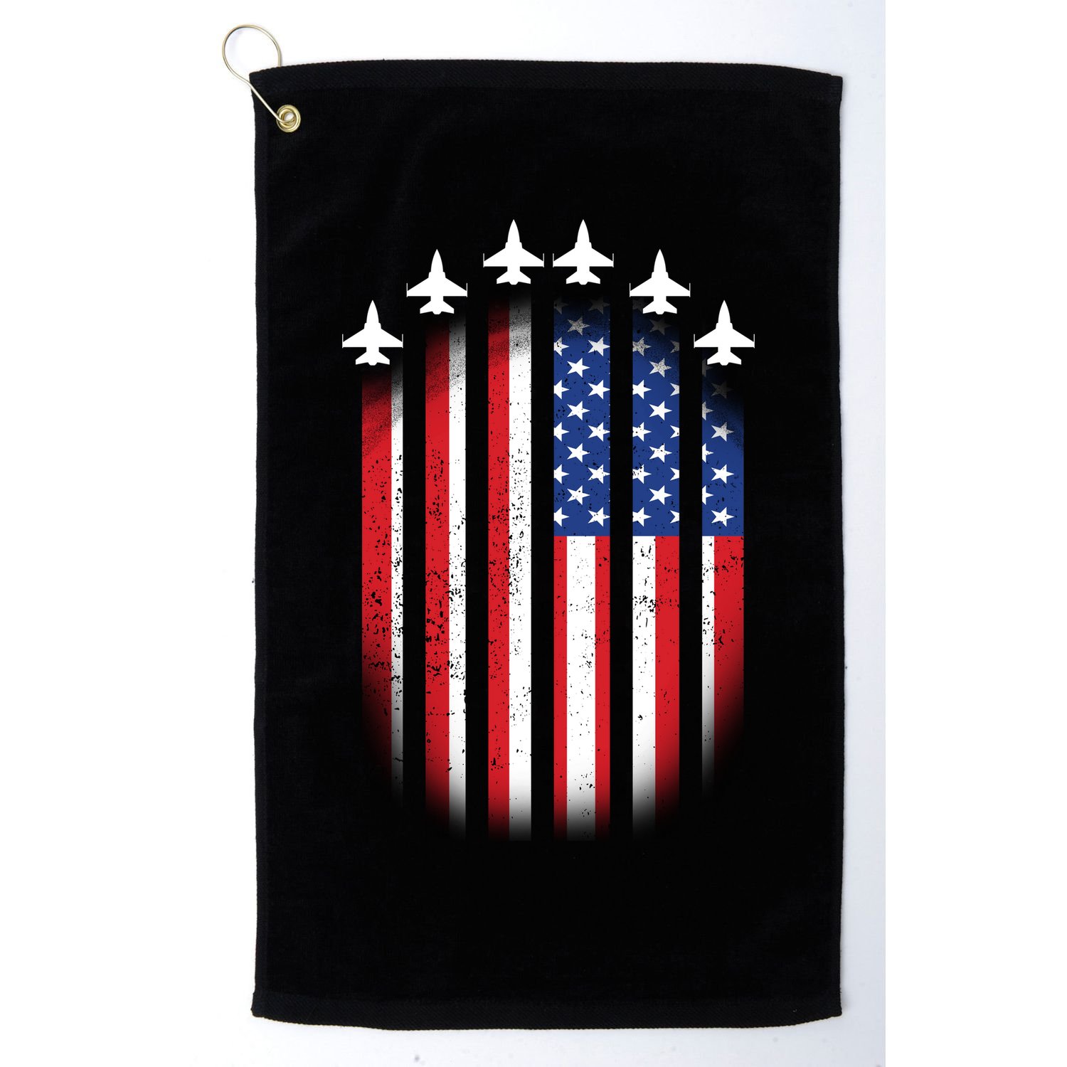 USA Air Force Jets American Flag Golf Towel