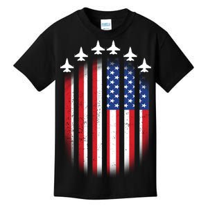 USA Air Force Jets American Flag Kids T-Shirt