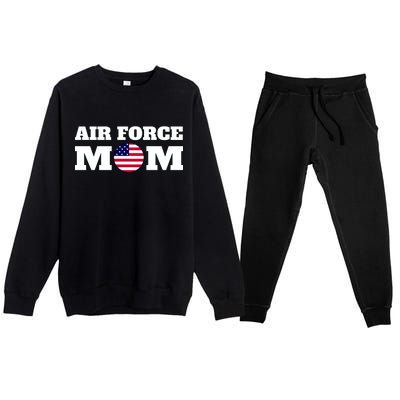 USA Air Force Mom Premium Crewneck Sweatsuit Set