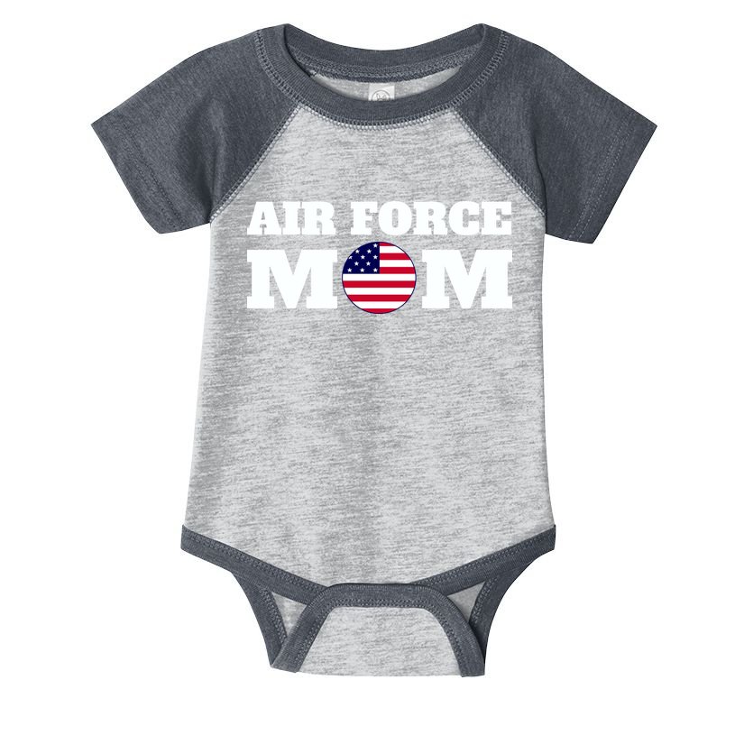 USA Air Force Mom Infant Baby Jersey Bodysuit