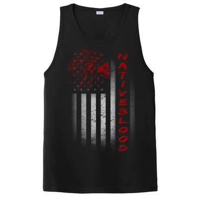 USA American Flag Native Blood PosiCharge Competitor Tank