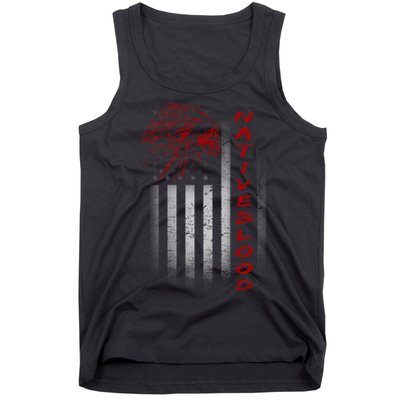 USA American Flag Native Blood Tank Top
