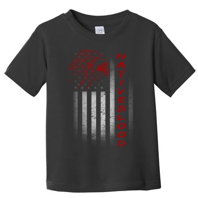 USA American Flag Native Blood Toddler T-Shirt