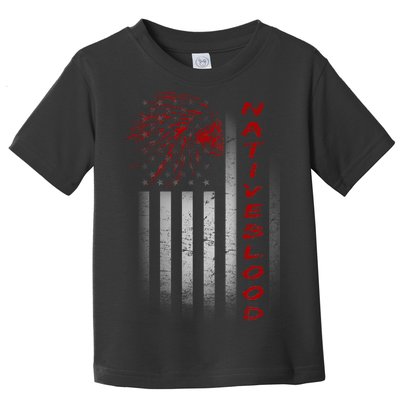 USA American Flag Native Blood Toddler T-Shirt