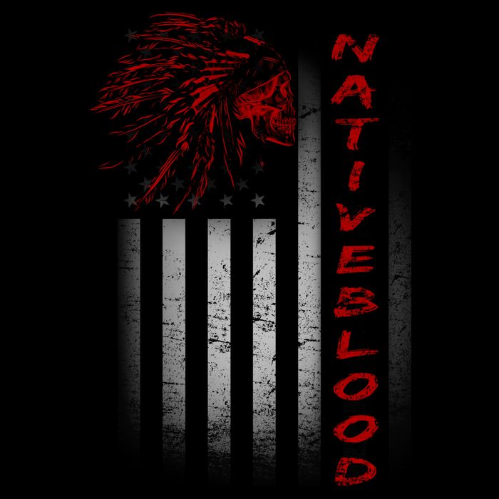 USA American Flag Native Blood Kids Hoodie
