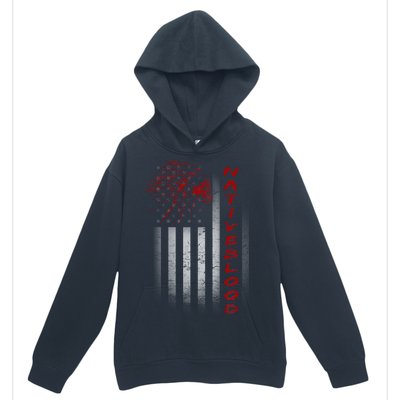 USA American Flag Native Blood Urban Pullover Hoodie