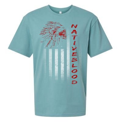 USA American Flag Native Blood Sueded Cloud Jersey T-Shirt