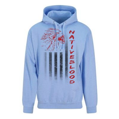 USA American Flag Native Blood Unisex Surf Hoodie