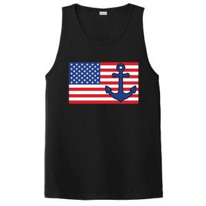 USA American Nautical Anchor Flag PosiCharge Competitor Tank