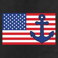 USA American Nautical Anchor Flag Trucker Hat