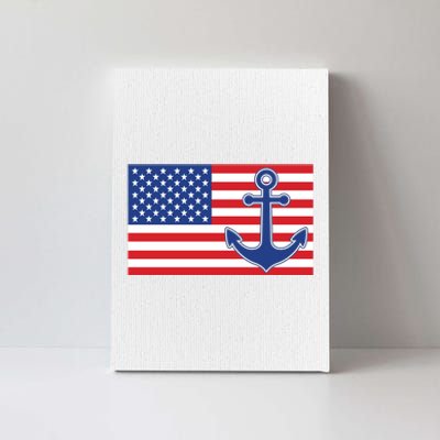 USA American Nautical Anchor Flag Canvas