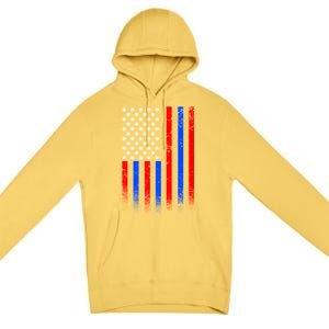 USA American Pride Flag Premium Pullover Hoodie